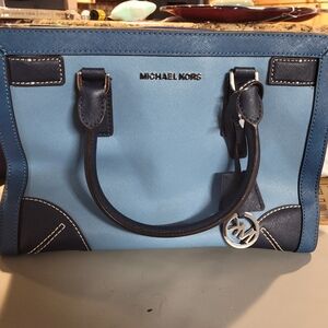 Blue Colorblock MK Bag